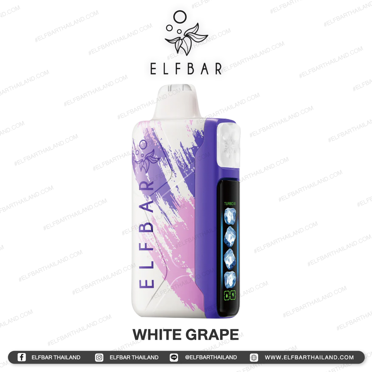 ELFBAR-Ice-King-WHITE-GRAPE Ice King White Grape - Image 1